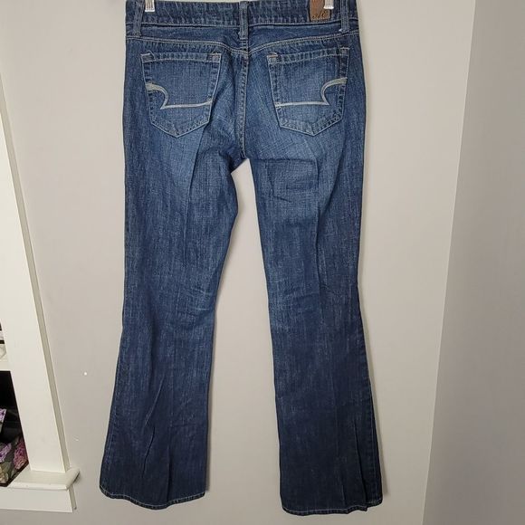 American Eagle Real Flare Jeans Medium Wash 6 - Picture 2 of 5